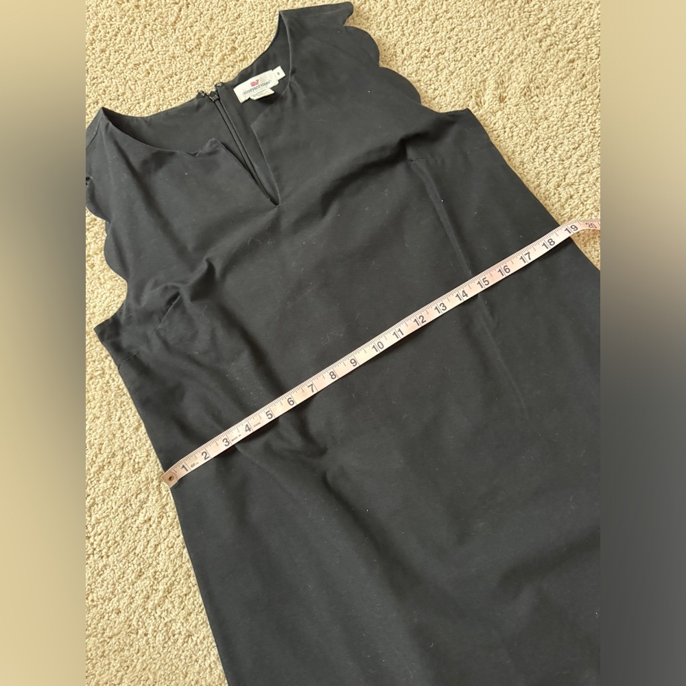 Vineyard Vines black scallop cotton dress 8 - Picture 6 of 9
